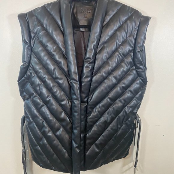 NWT BlankNYC Faux Leather Vest - Picture 10 of 12